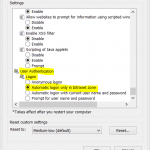 IE Settings for Office 365, ADFS & SSO 