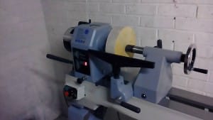 Blank in the lathe