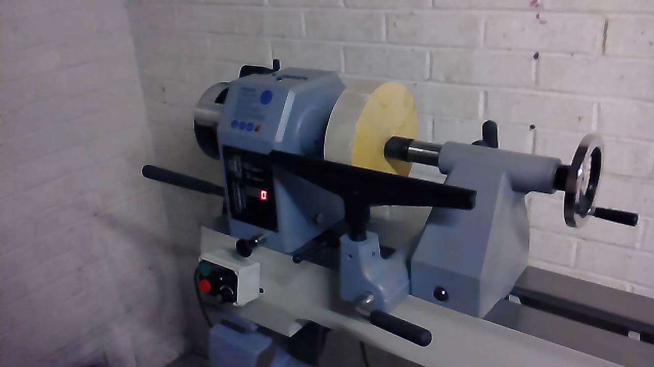 Blank in the lathe