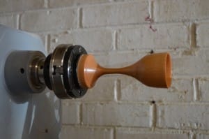 Small goblet on a lathe