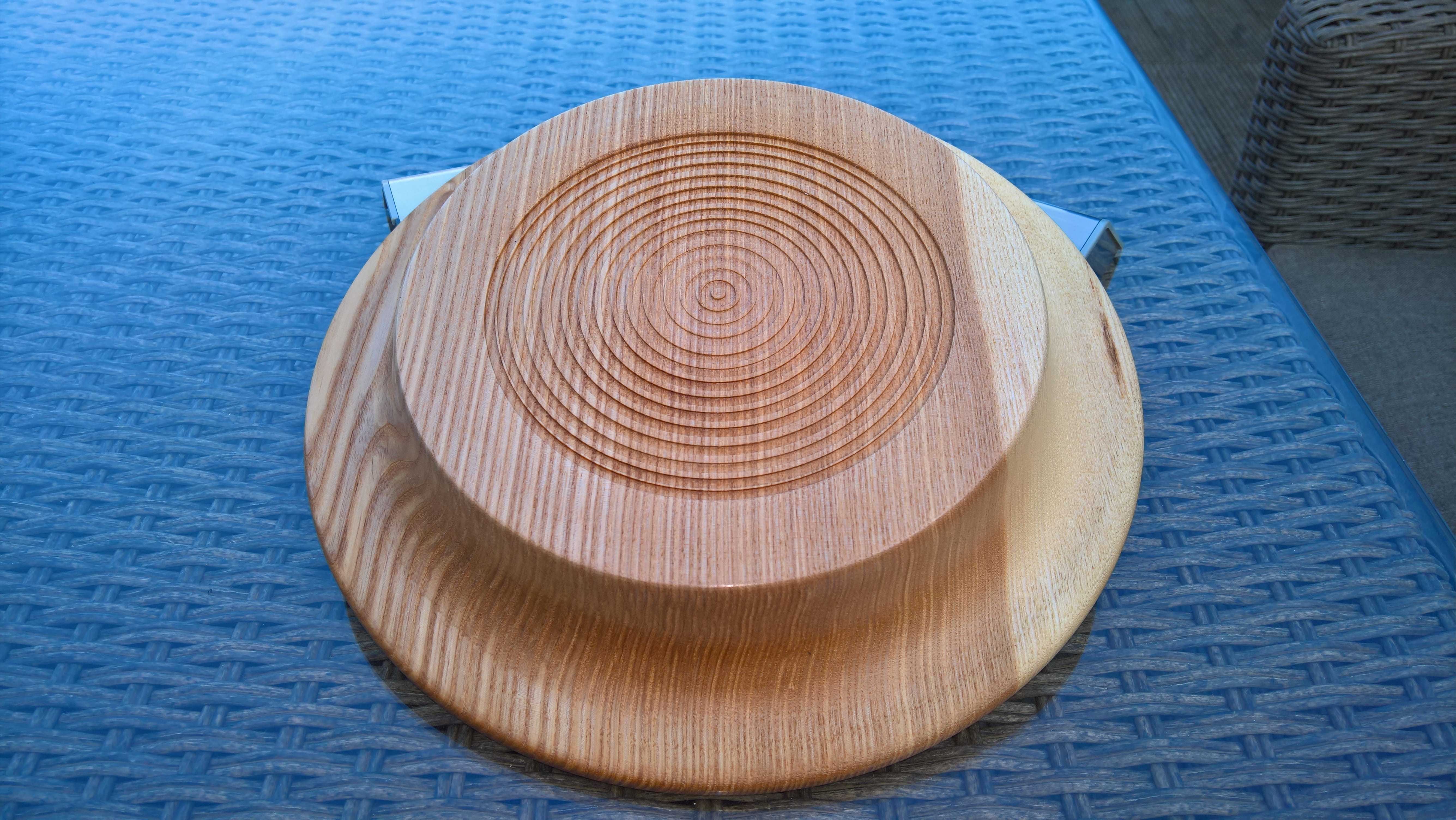 12in Ash Platter Bottom